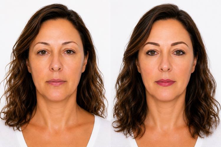 Permanent Make-Up Vorher Nachher